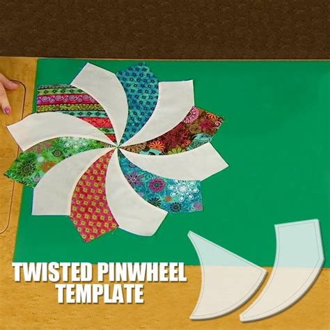 Twisted Pinwheel Template